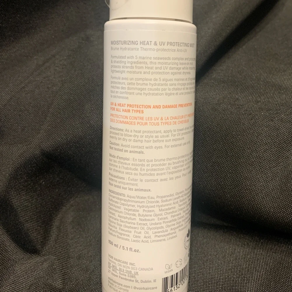 Voir Moisturizing Heat & UV Protecting Mist